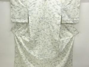 雪芝にススキ模様小紋着物